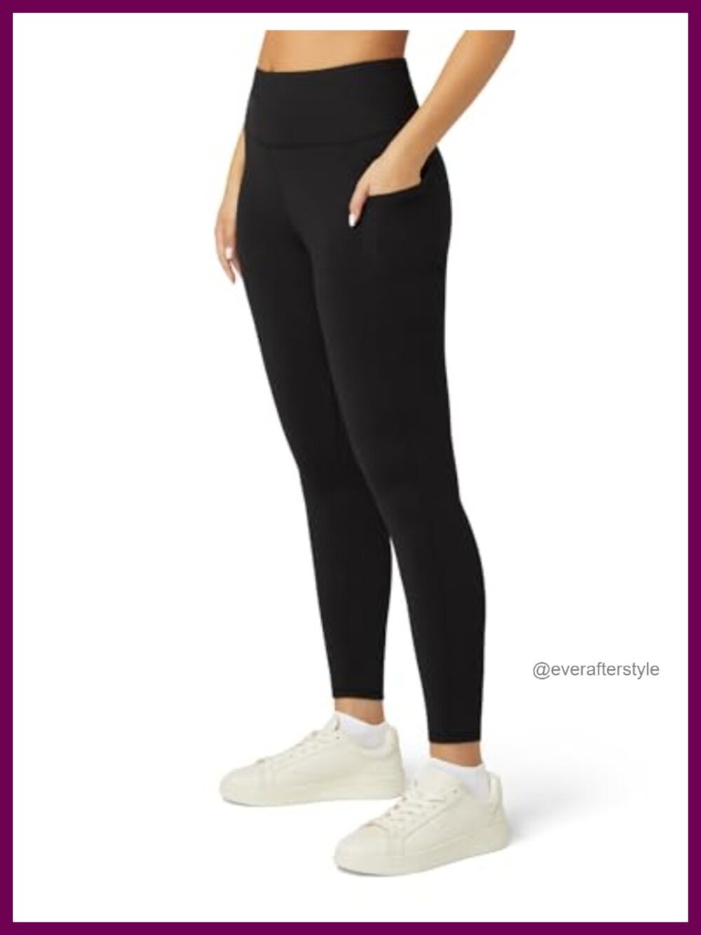 High Waist Yoga Pants Leggings with Pockets Tummy Control Athletic